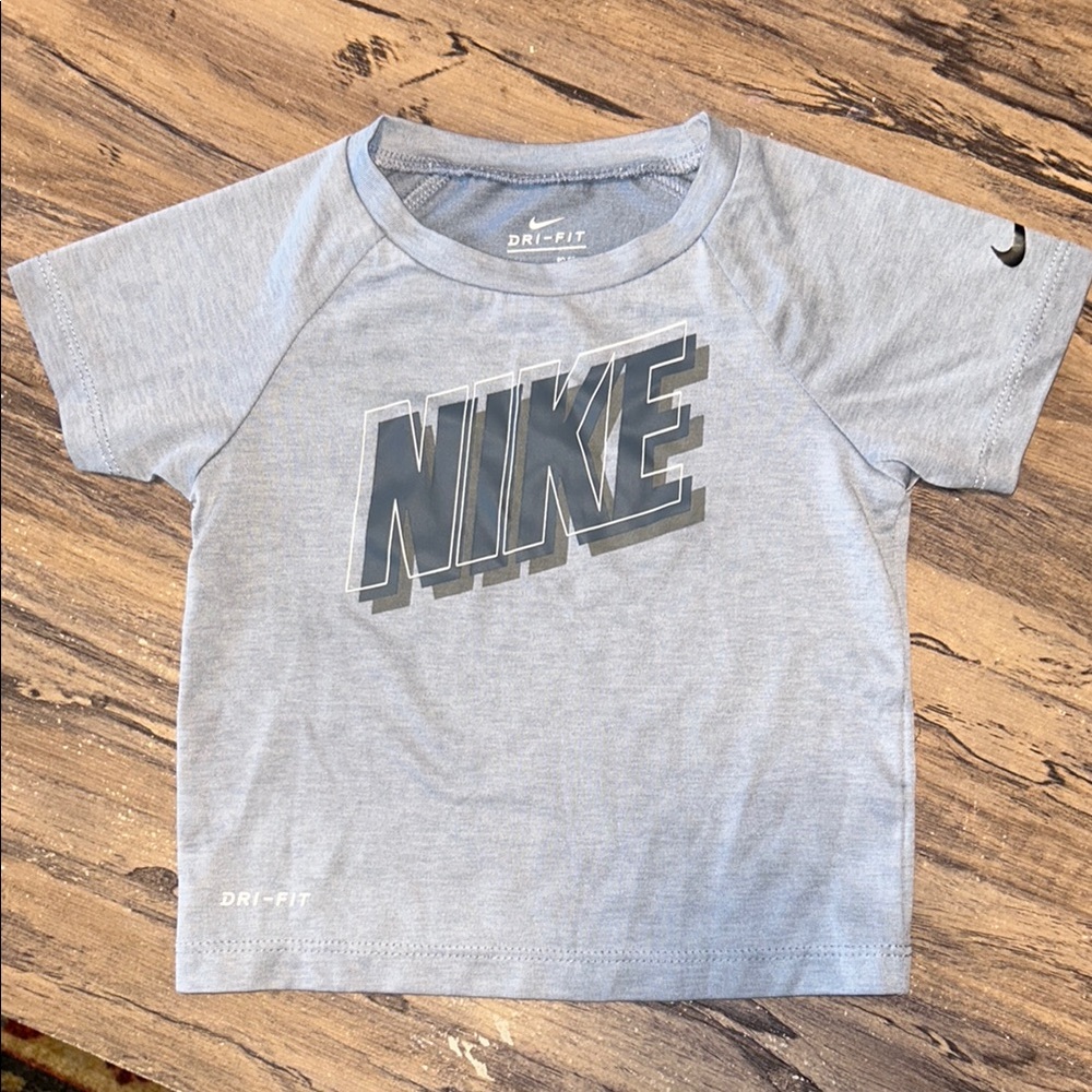 🧡4/$20🧡Nike Toddler Gray Dri-FIT Logo Tee